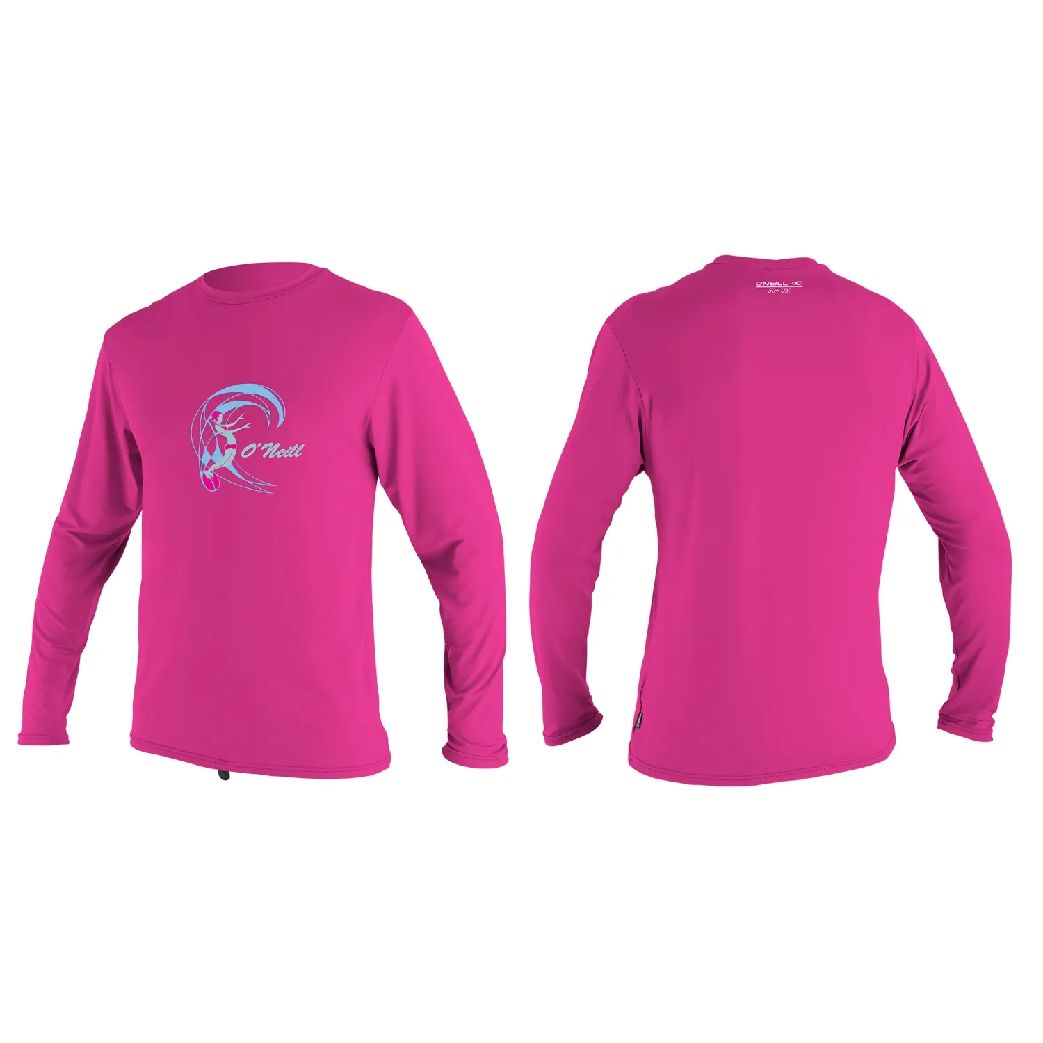 ONeill Toddler OZone Berry Pink Long Sleeve Rash Vest