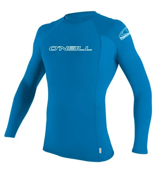 ONeill Youth Long Sleeve Brite Blue Rash Vest Crew