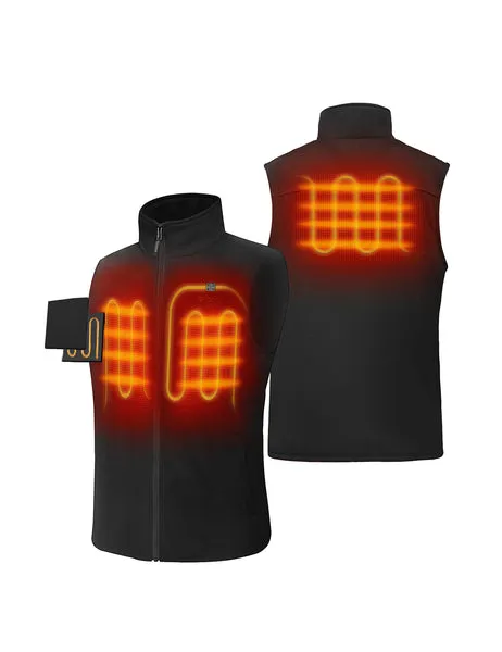 (Open-box) Men's Heated Fleece Vest (Battery Set Not Included)