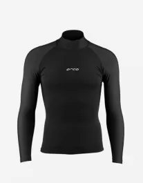 Orca Tango Mens Long Sleeve Thermal Surf Rash Vest - Black