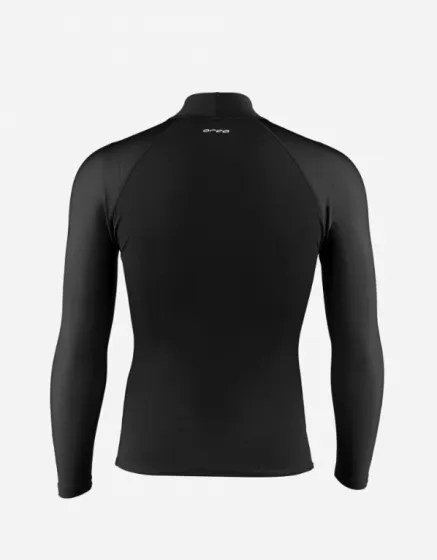 Orca Tango Mens Long Sleeve Thermal Surf Rash Vest - Black