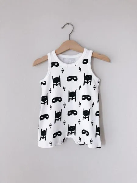 Organic Tank Romper -  Prints