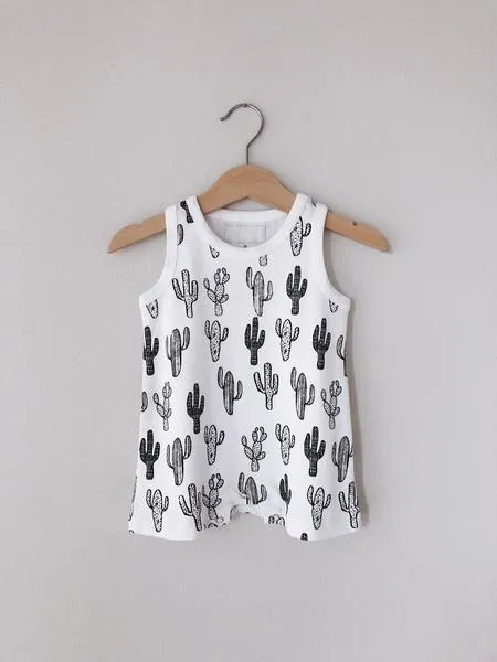 Organic Tank Romper -  Prints