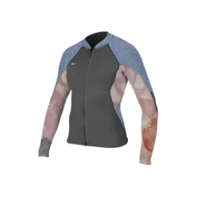 O'Neill Bahia 1mm Womens Full-Zip SAMPLE Wetsuit Jacket - UK 10