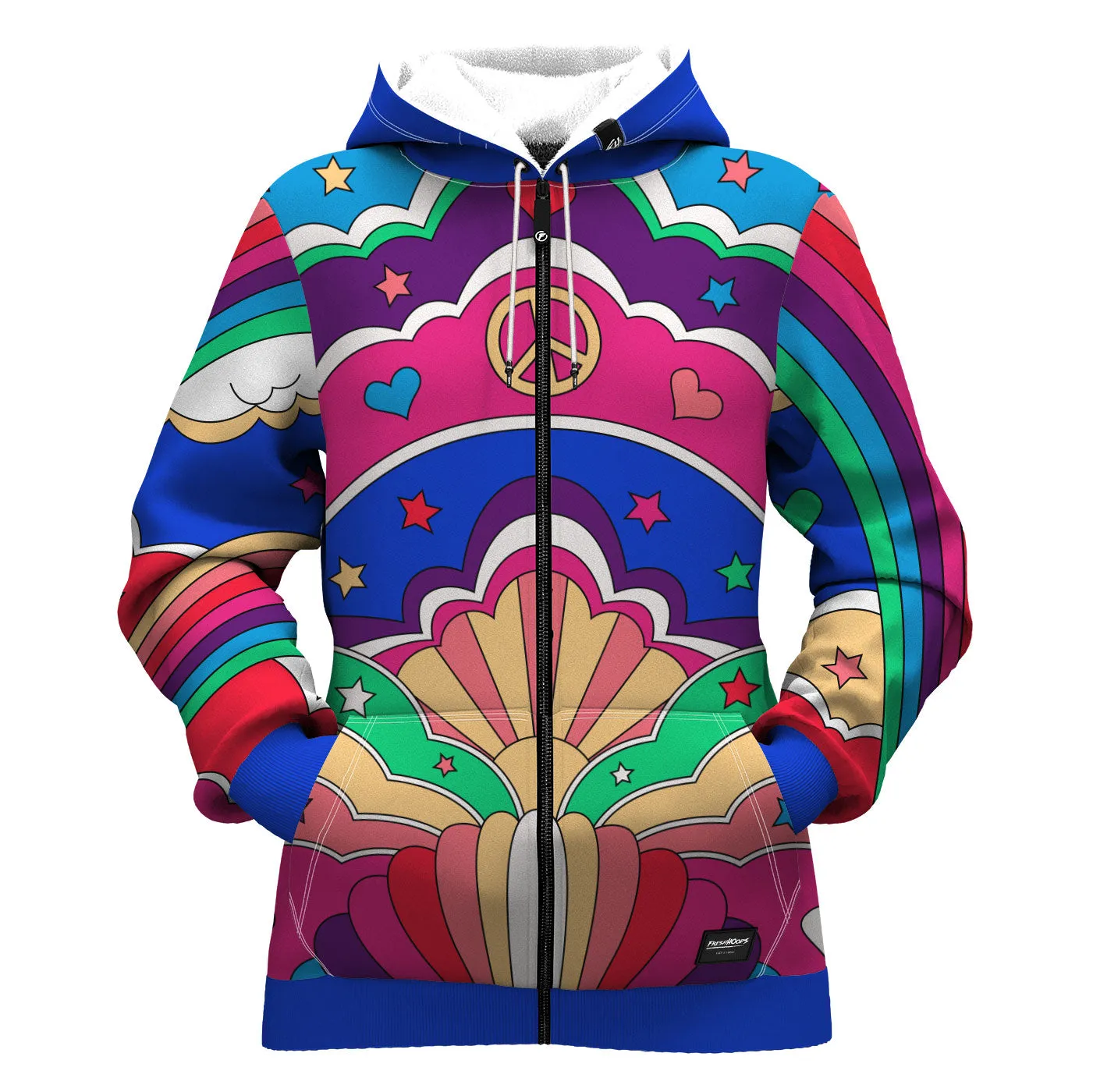 Peace N' Love Women Zip Up Hoodie