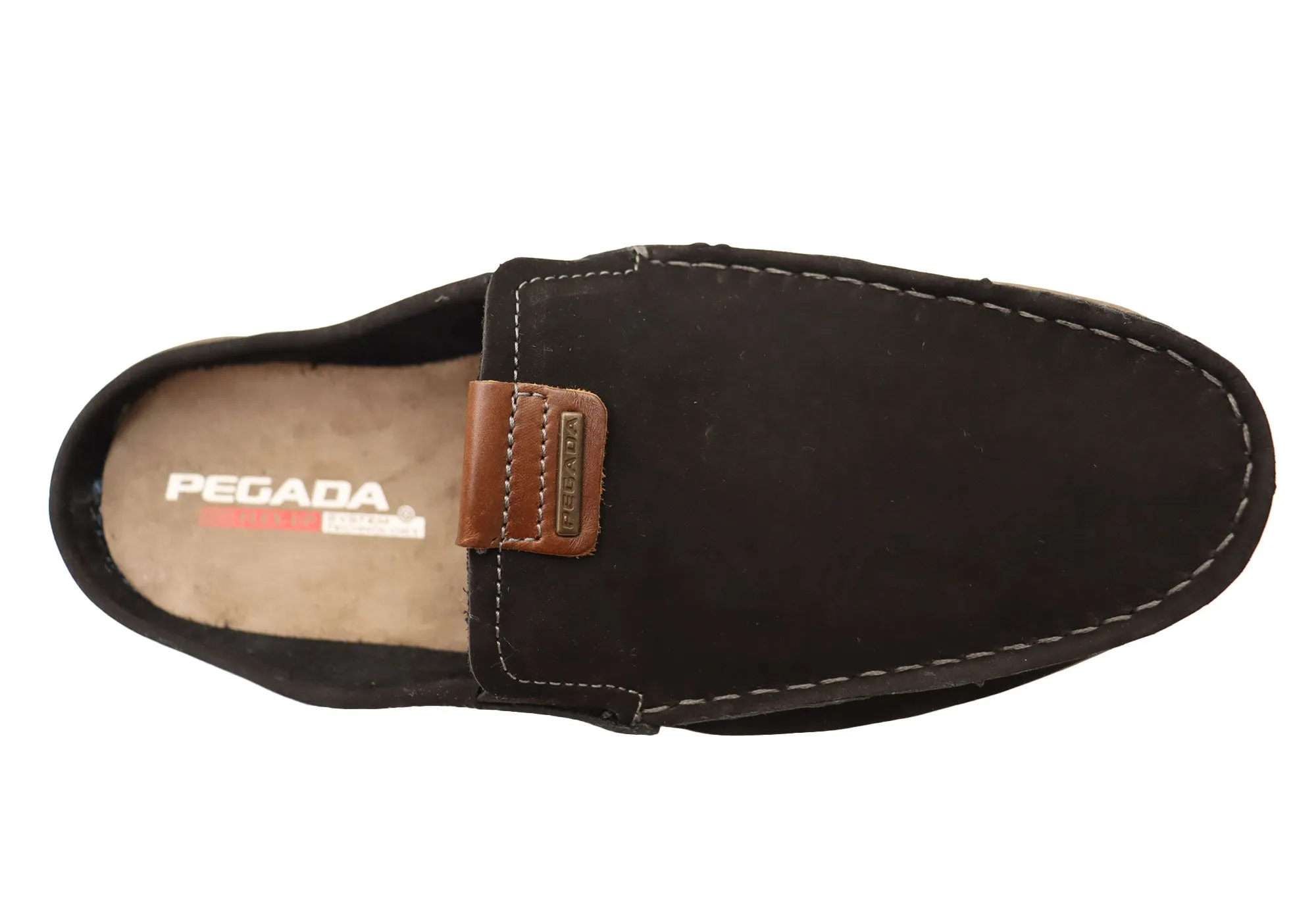 Pegada Coast Mens Leather Slip On Comfort Casual Shoes Made In Brazil