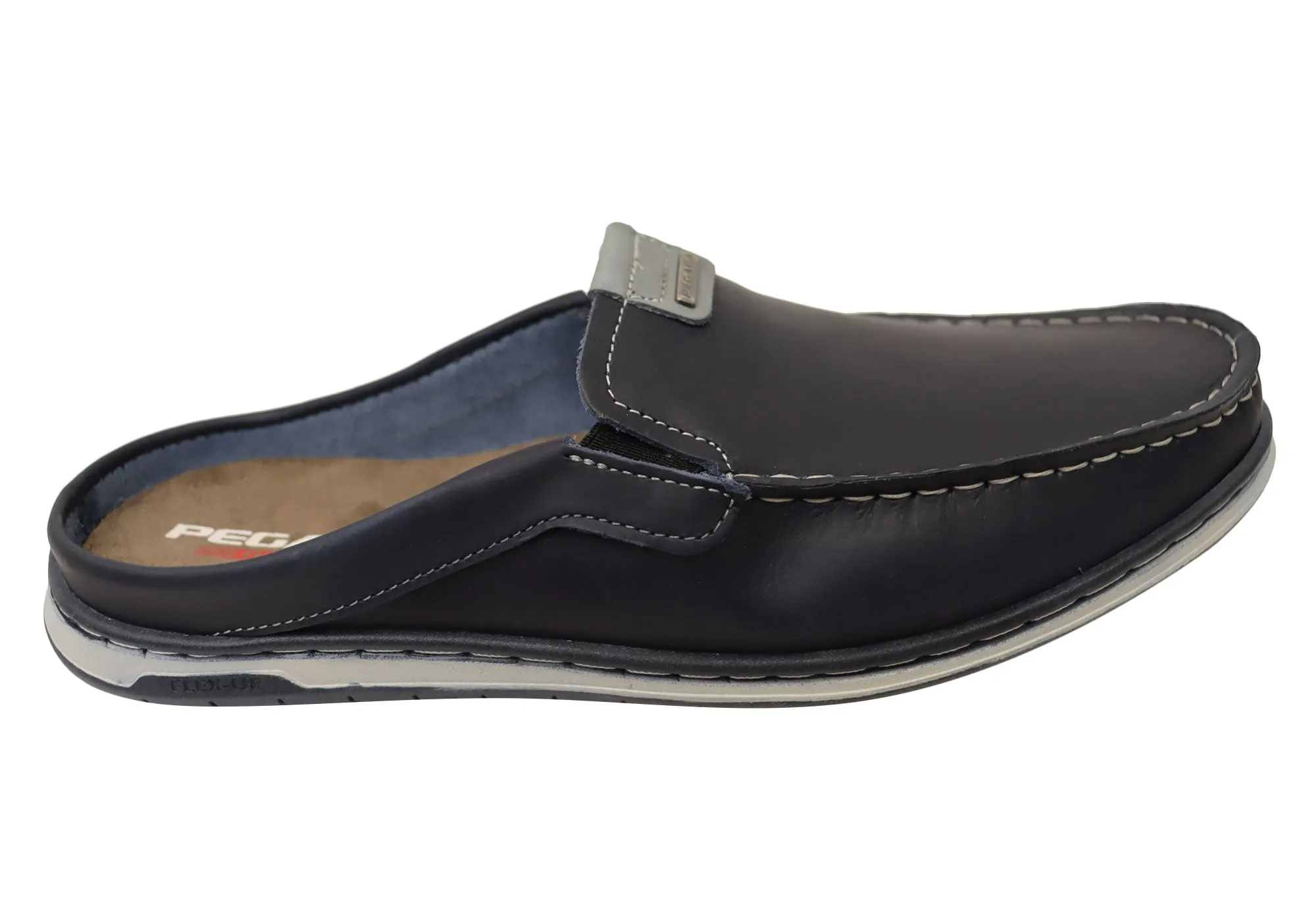 Pegada Coast Mens Leather Slip On Comfort Casual Shoes Made In Brazil