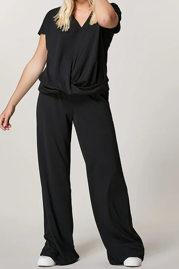 Persona (by Marina Rinaldi) OLIVO INTERLOCK JERSEY TROUSERS