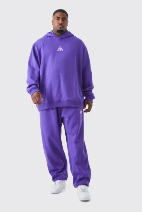 Plus Man Oversized Hooded Tracksuit