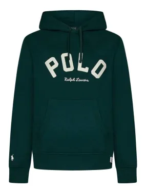 Polo Ralph Lauren Green Cotton Blend The Rl Hoodie