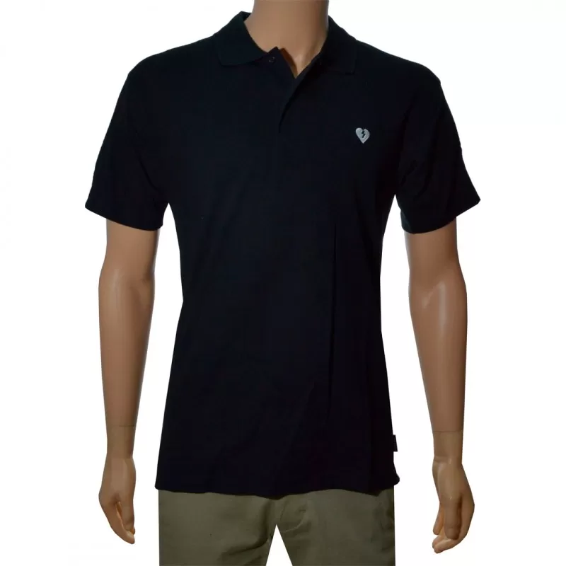 Polo Shirt Mystery Logo Patch - Black