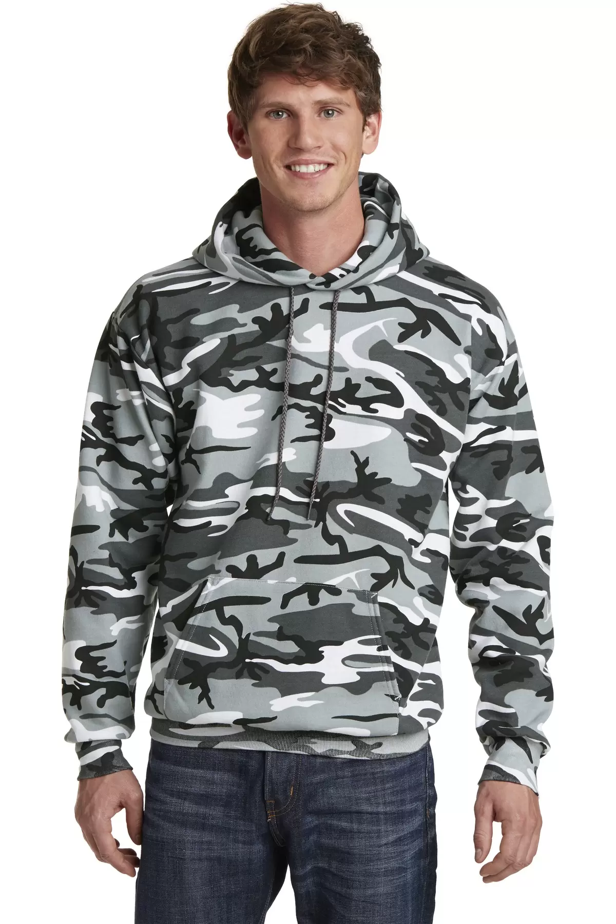 Port & Company PC78HC Core Fleece Camo Pullover Hooded Sweatshirt SKU: PC78HC