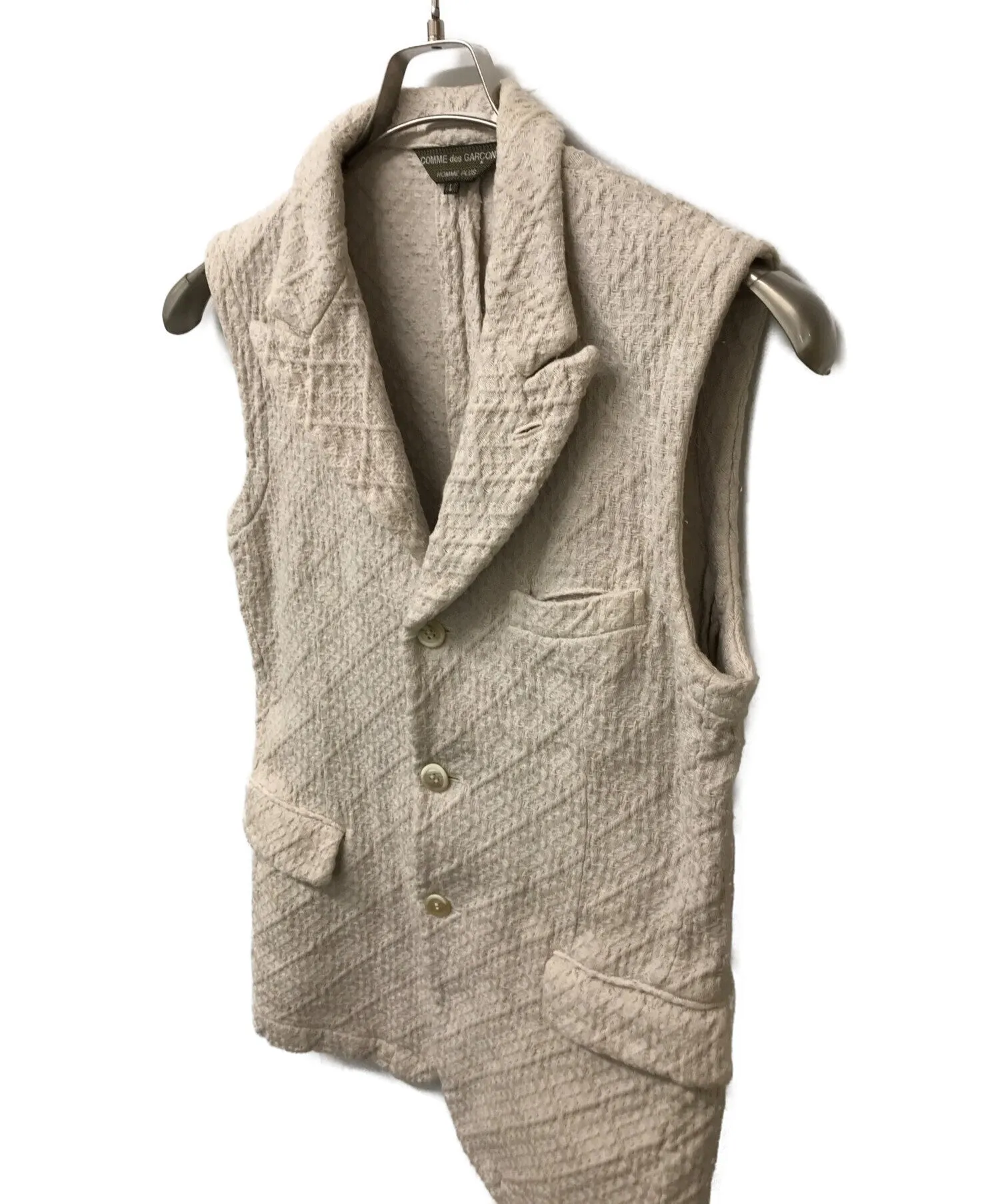 [Pre-owned] COMME des GARCONS HOMME PLUS Jacquard cotton vest PJ-10073L