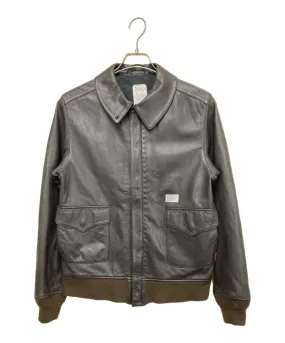 [Pre-owned] WTAPS A-2 lamb leather jacket NWDT-JK-M01