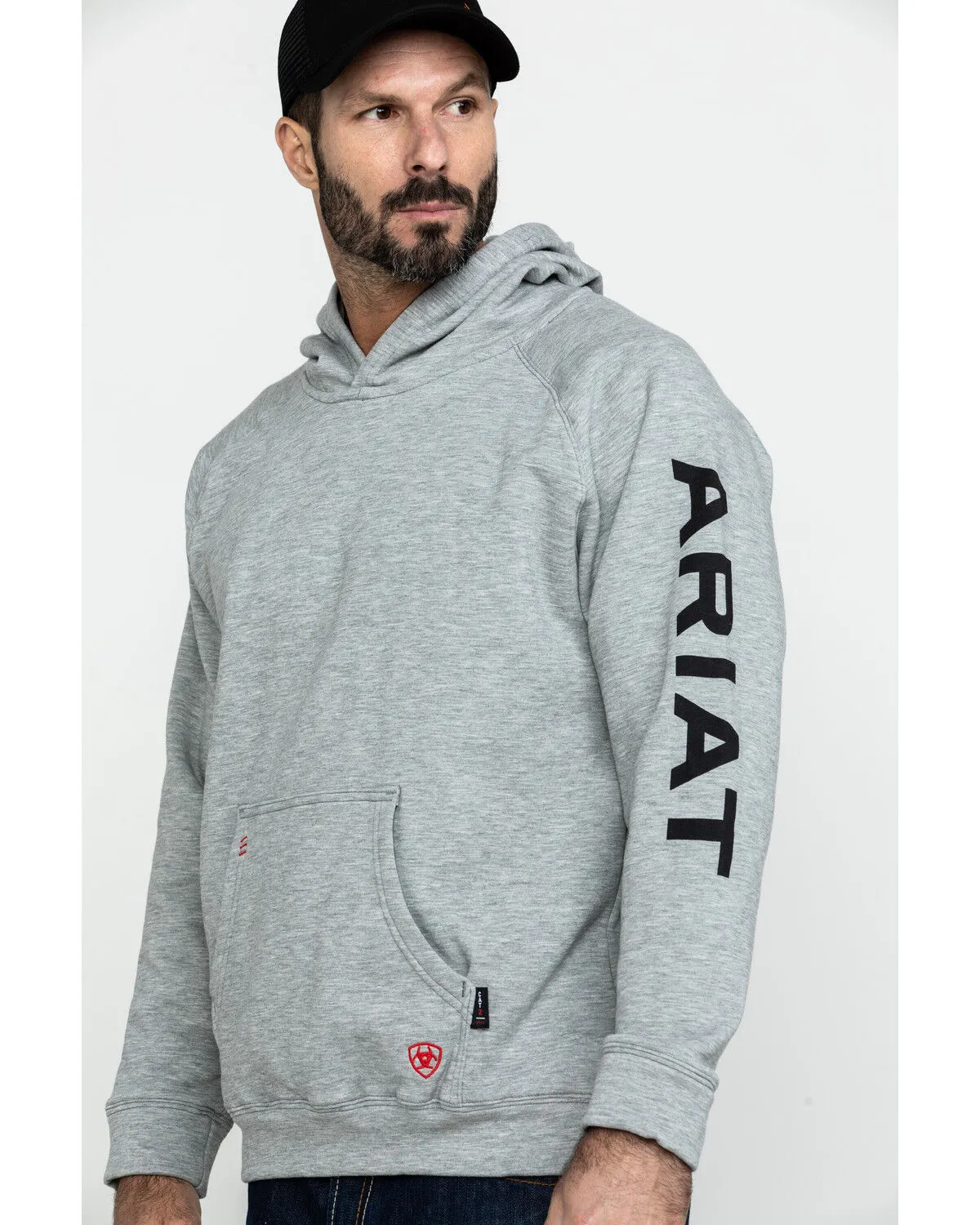 Product Name:  Ariat Men's FR Primo Fleece Logo Hooded Work Sweatshirt