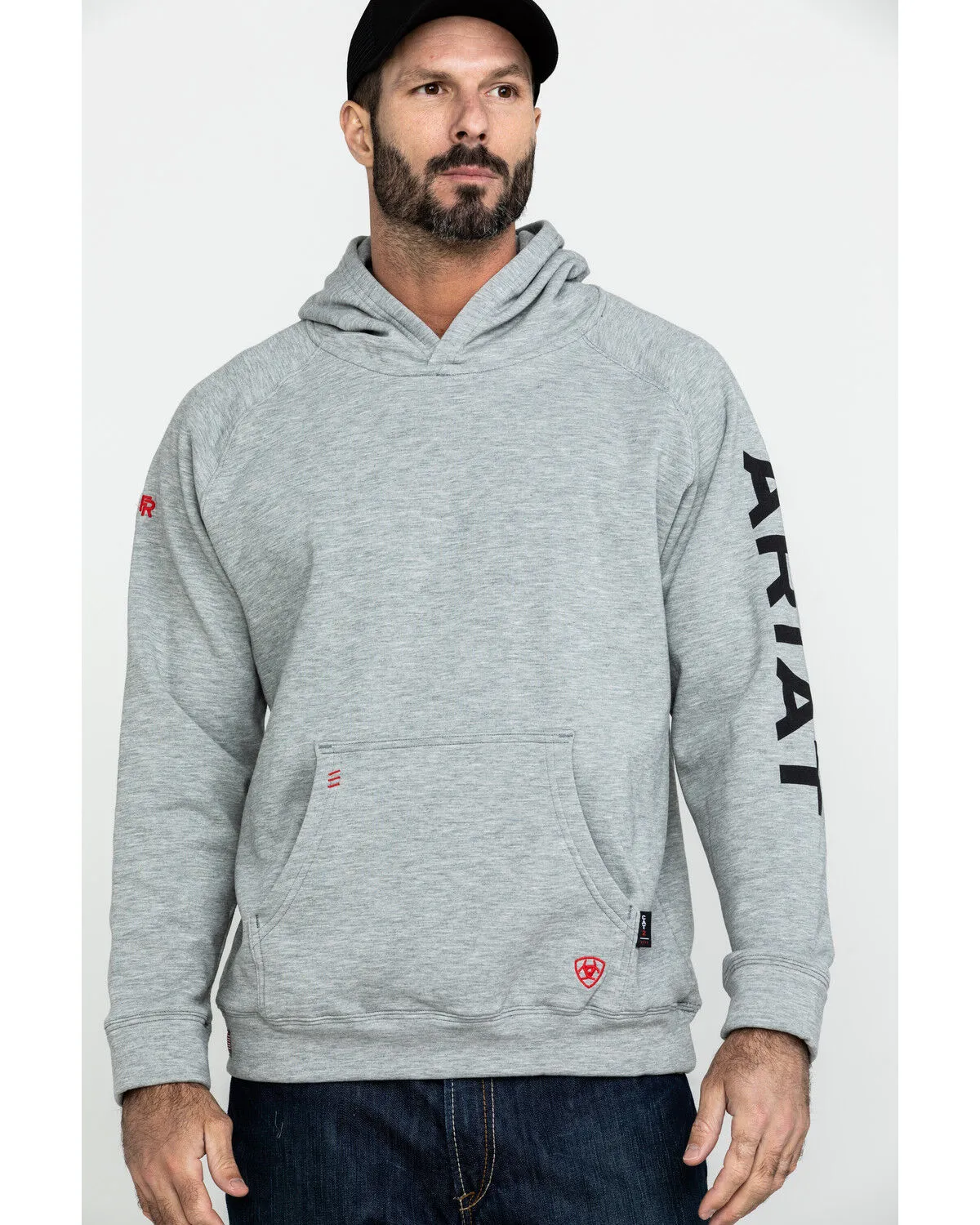 Product Name:  Ariat Men's FR Primo Fleece Logo Hooded Work Sweatshirt