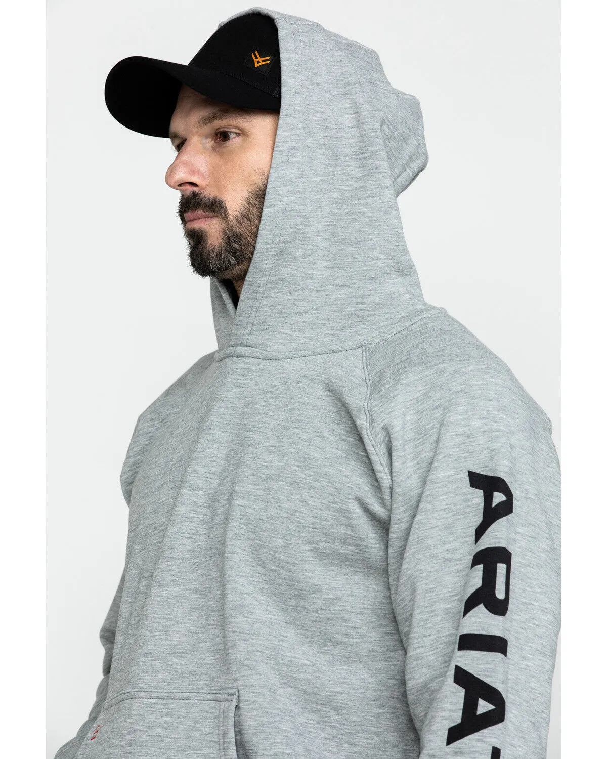 Product Name:  Ariat Men's FR Primo Fleece Logo Hooded Work Sweatshirt