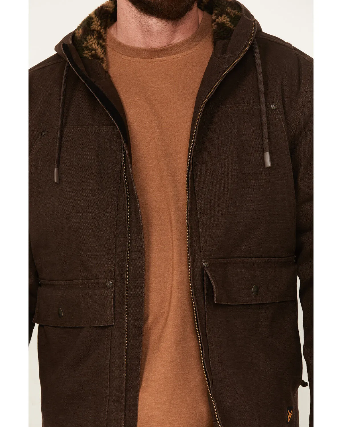 Product Name:  Hawx Men's Weathered Sherpa Lined Hooded Work Jacket