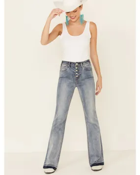 Product Name:  Rock & Roll Denim Women's Button Front Trouser Jeans