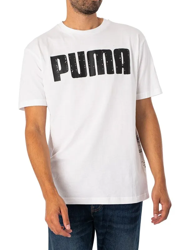 Puma Joshua Vides T-Shirt - White/Black