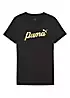 Puma Kids Script Metallic Print T-Shirt