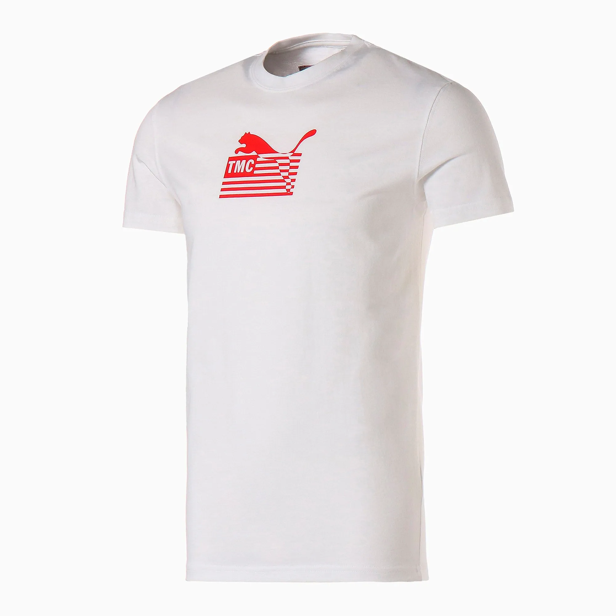 PUMA x TMC Hussle Men's Tee - Puma White-High Risk Red