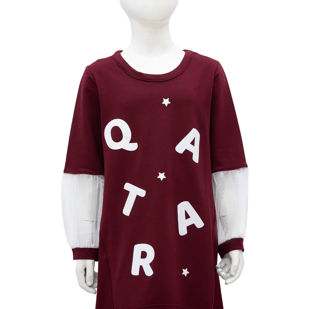 Qatar Bordeaux Dress