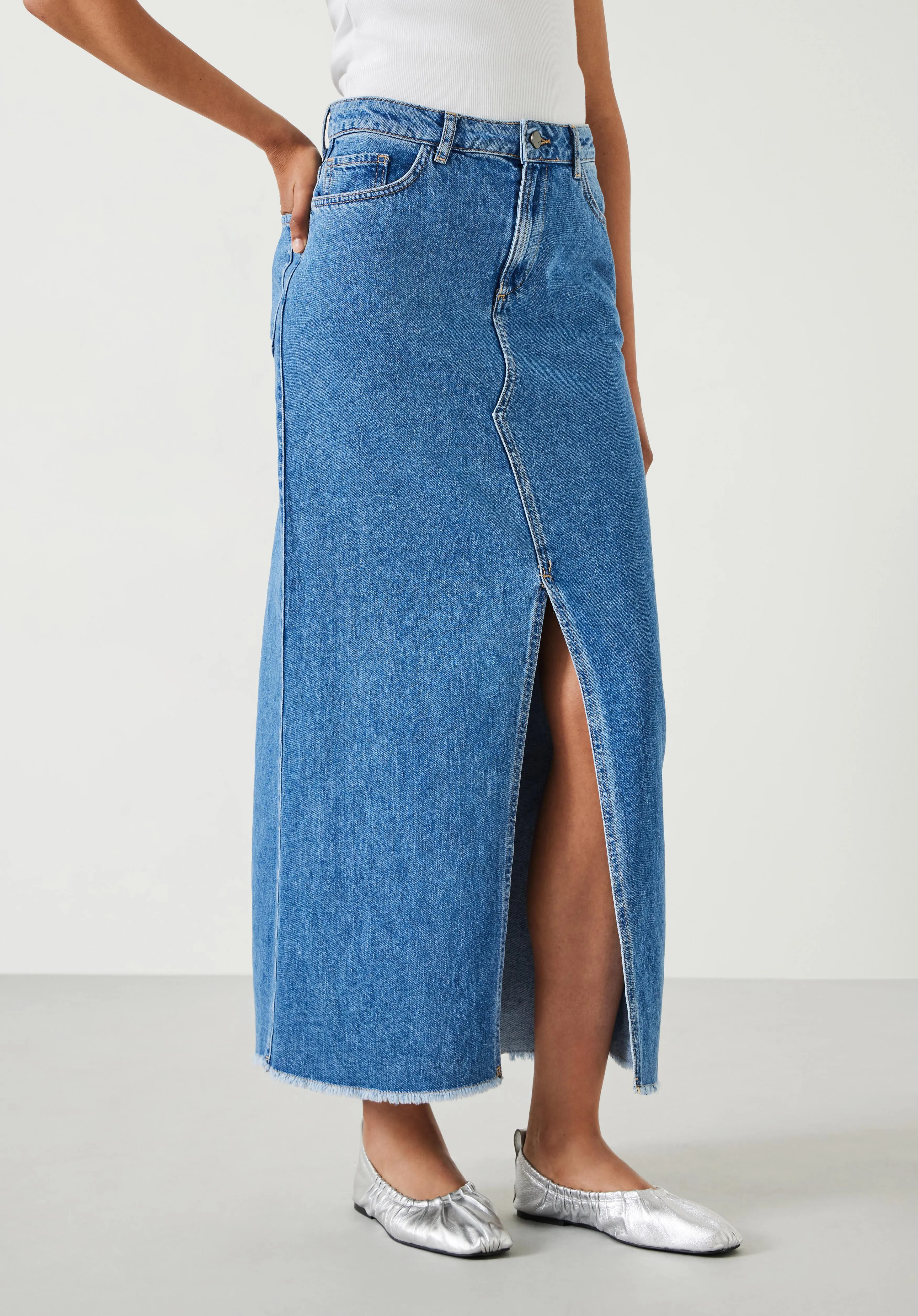 Rachelle Denim Maxi Skirt