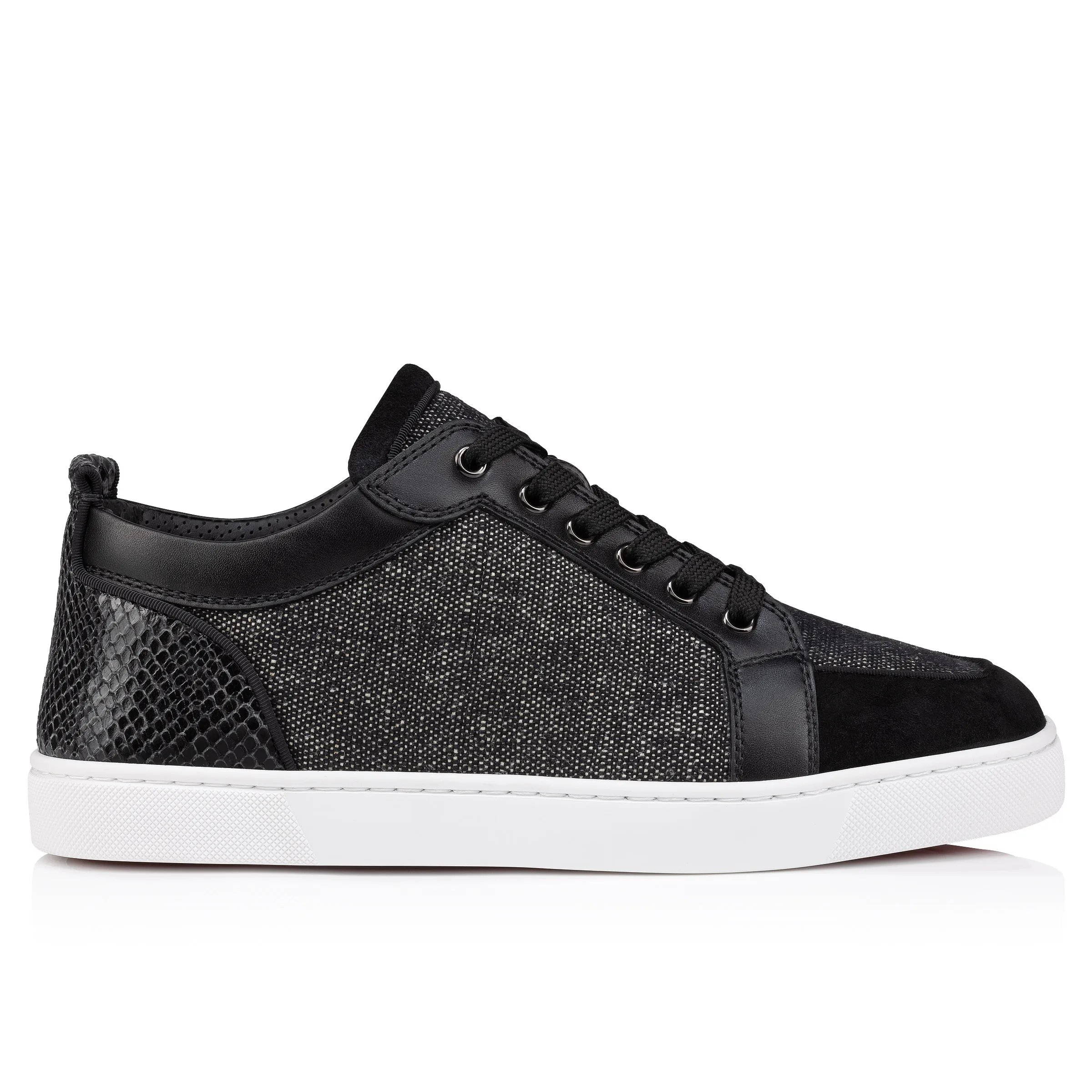 Rantulow Orlato Sneakers - Veau velours, linen and calf leather - Black - Men