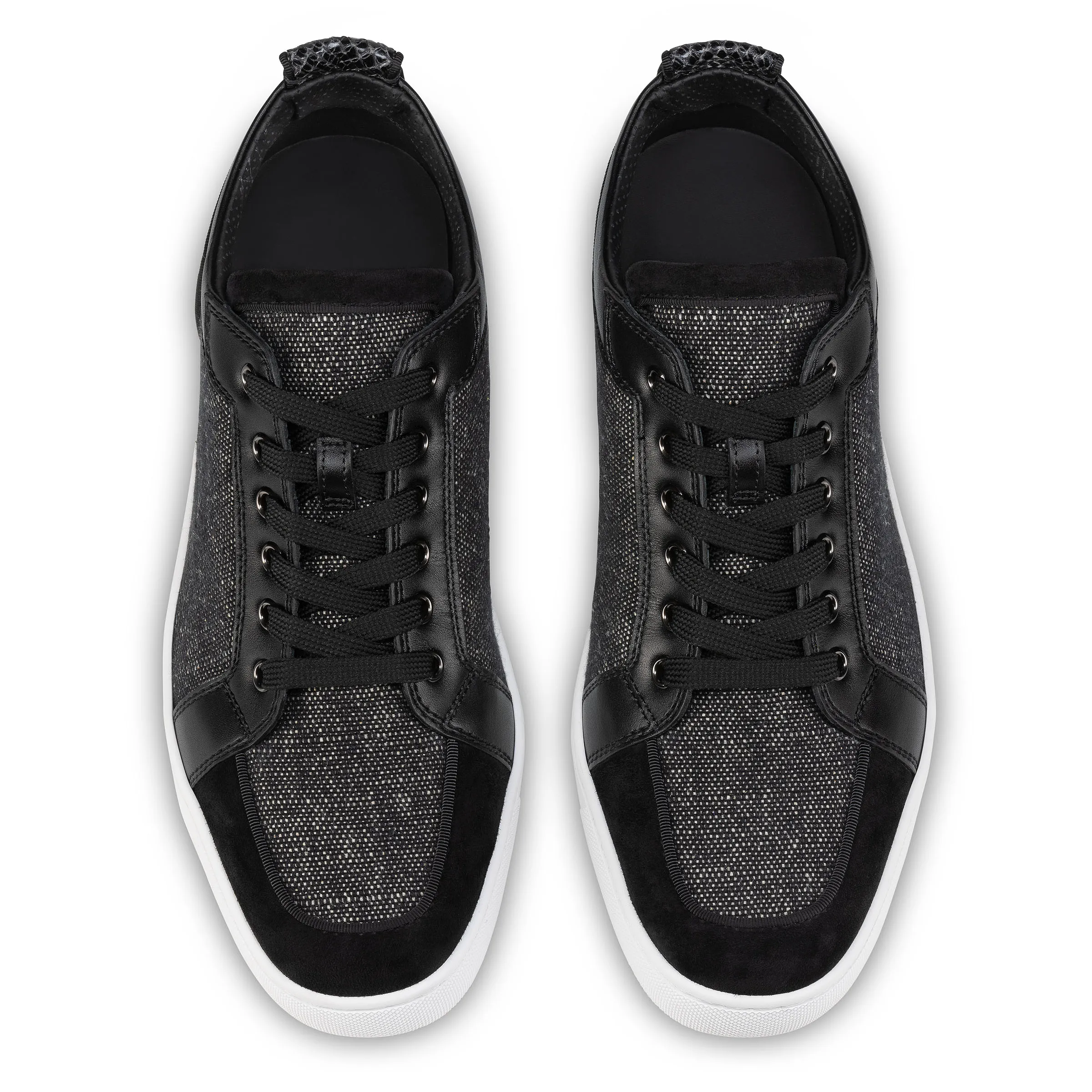 Rantulow Orlato Sneakers - Veau velours, linen and calf leather - Black - Men