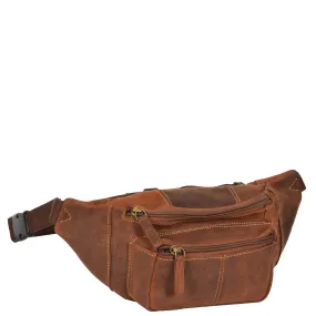 Real Leather Bum Bag Barcelona Oil Tan