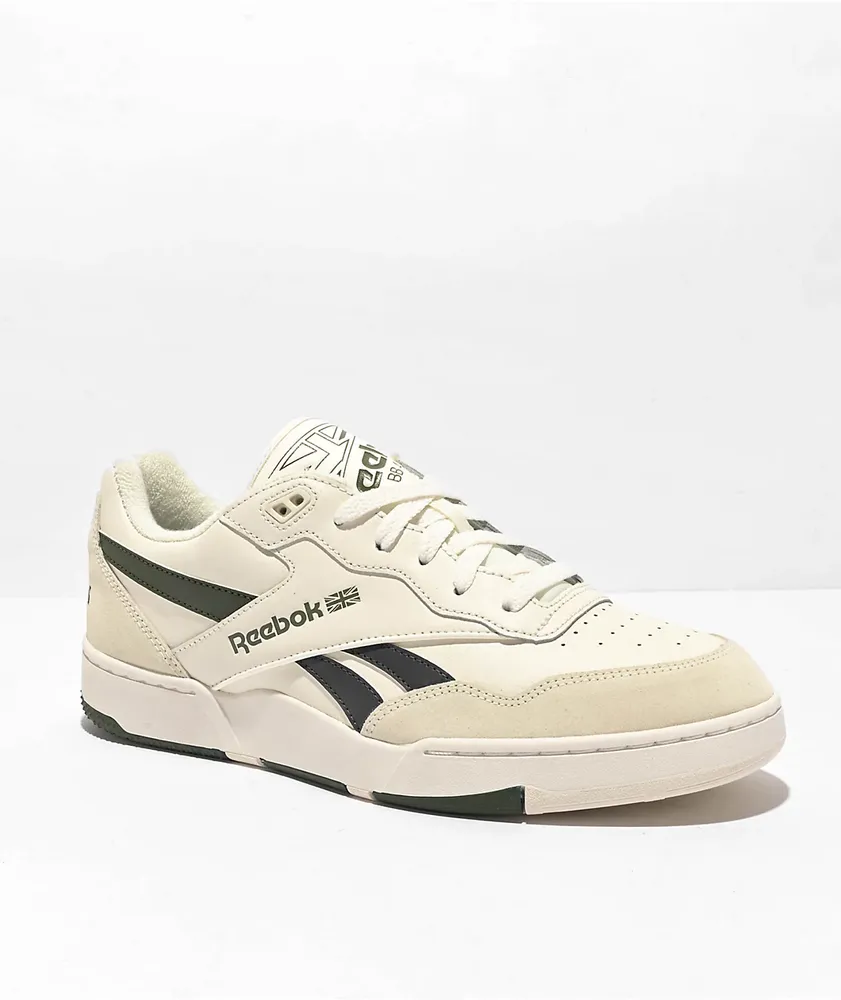 Reebok BB4000 II Chalk & Green Shoes