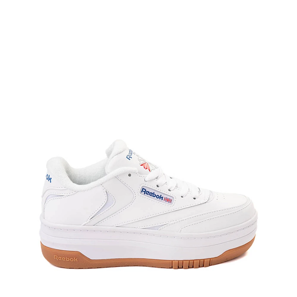 Reebok Club C Extra Athletic Shoe - Big Kid White / Gum