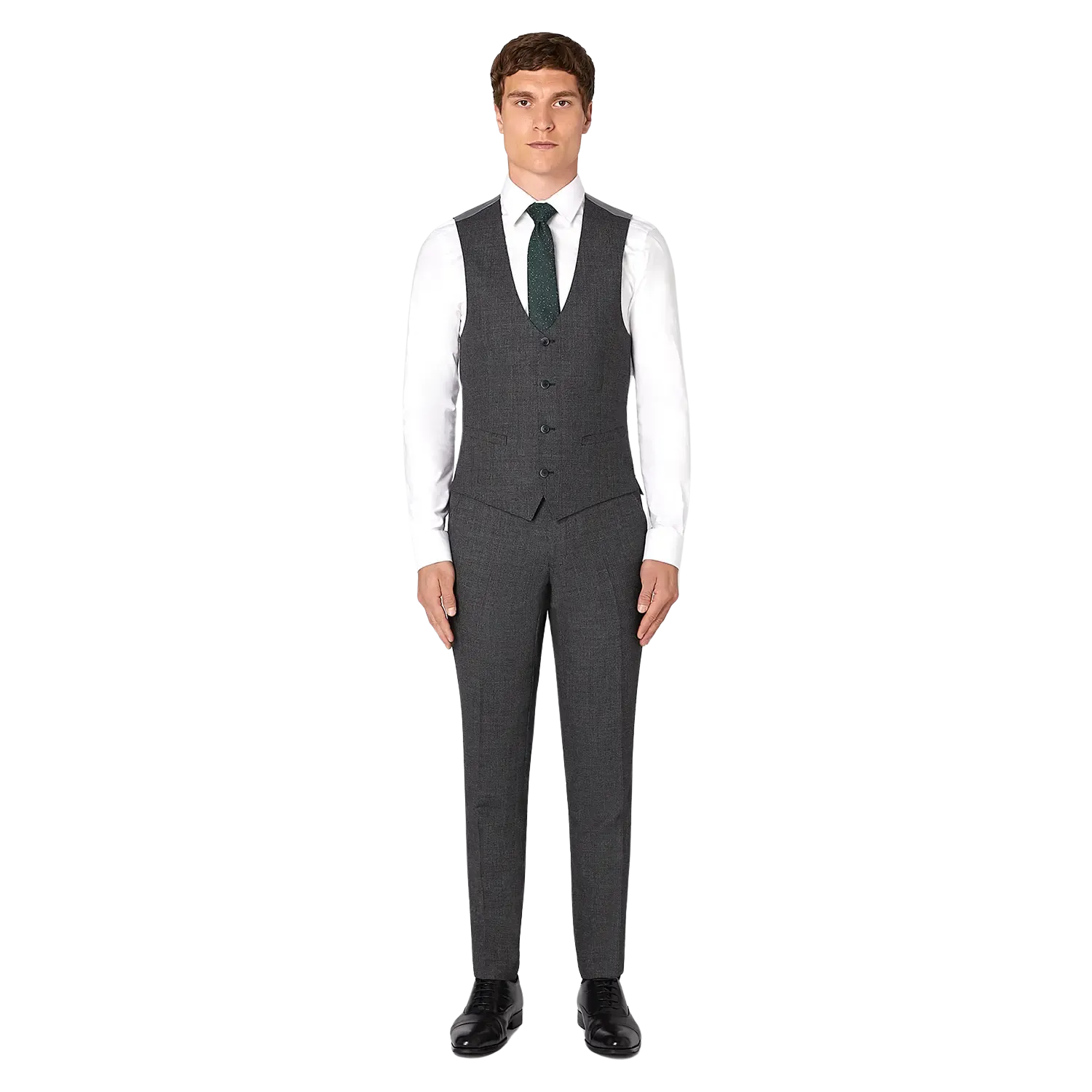 Remus Uomo Birdseye Suit Waistcoat