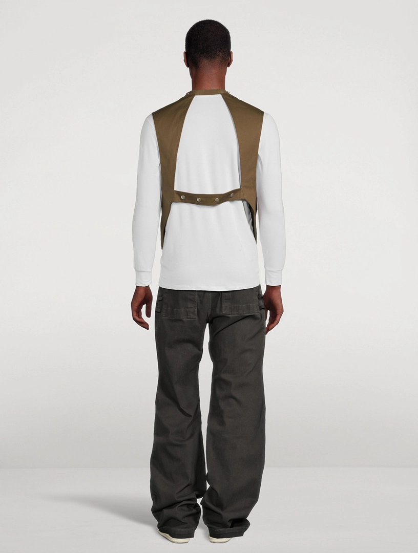 RICK OWENS Porterville Cotton Poplin Cargo Vest