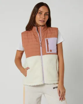 Rip Curl Anti-Series Anoeta Fleece Vest - Light Brown | SurfStitch