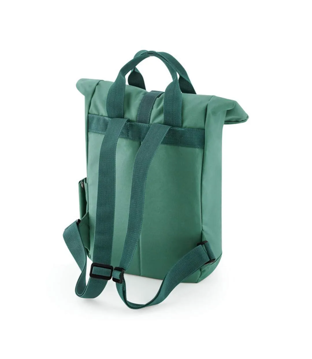 Roll top recycled twin handle backpack one size sage green Bagbase