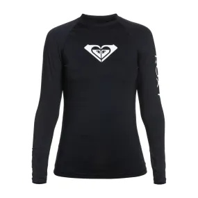 Roxy Whole Hearted Anthracite Long Sleeve Rash Vest