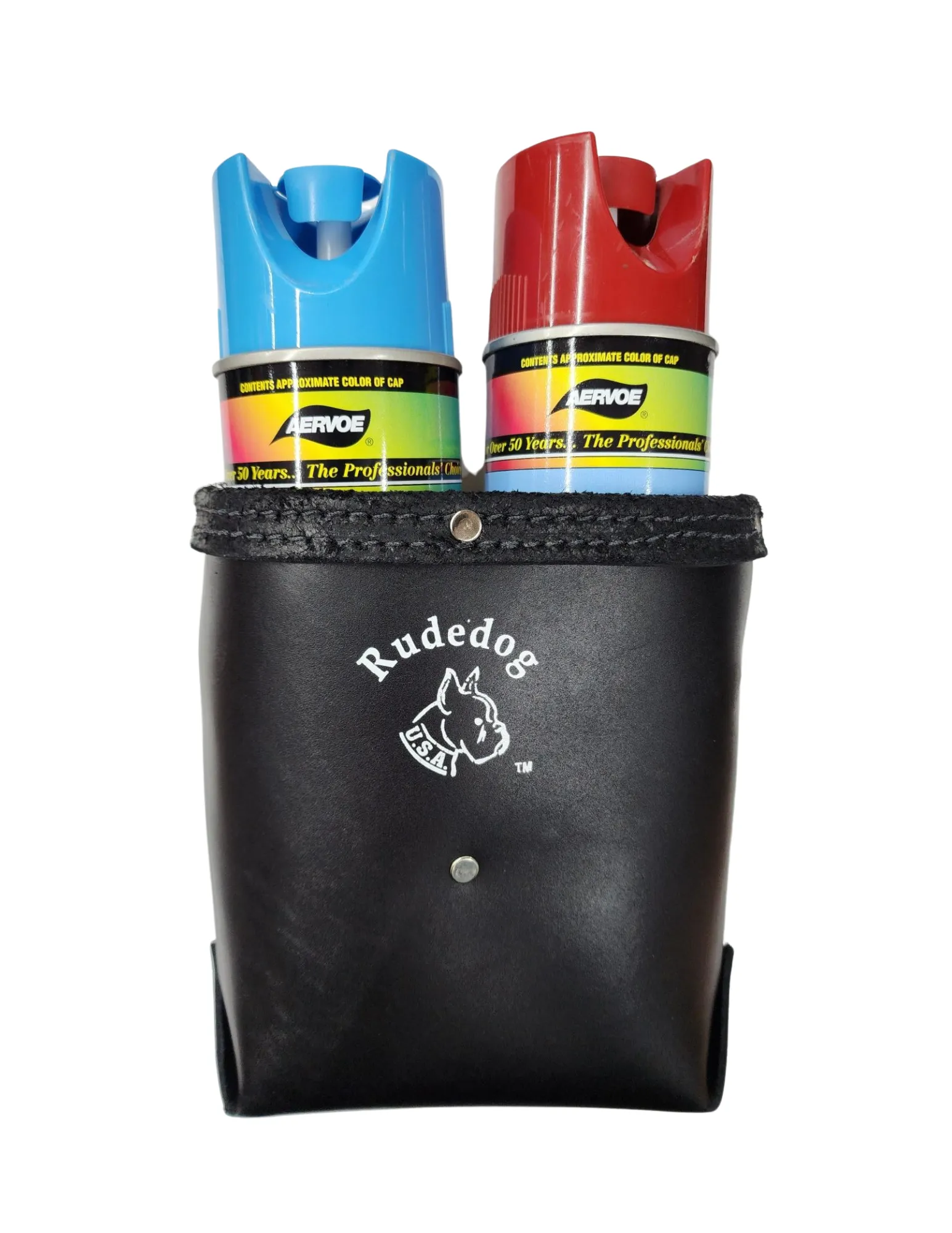 RudedogUSA 2-Can Spray Paint Leather Bag #1002