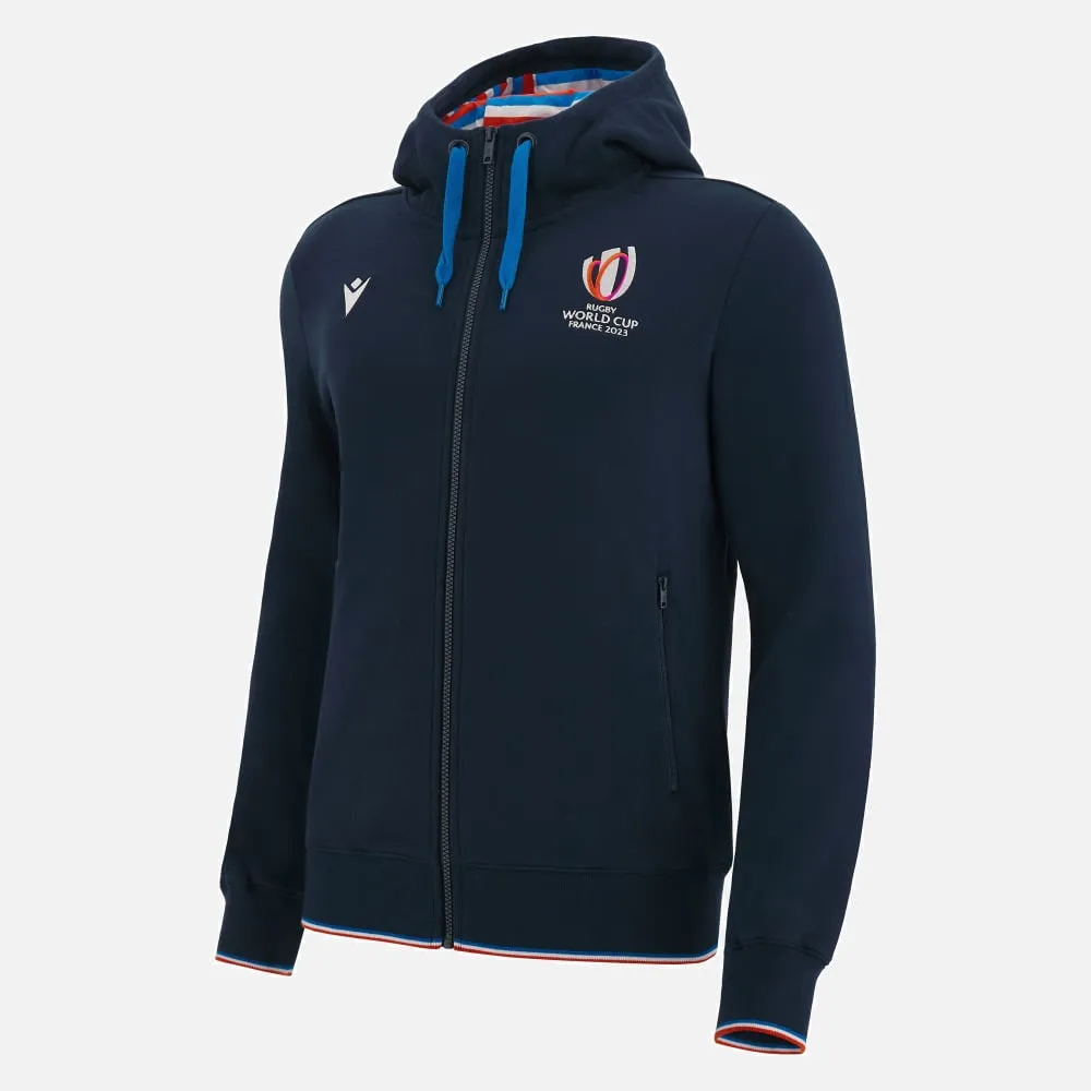 Rugby world cup 2023 adults' full zip cotton hooded sweatshirt