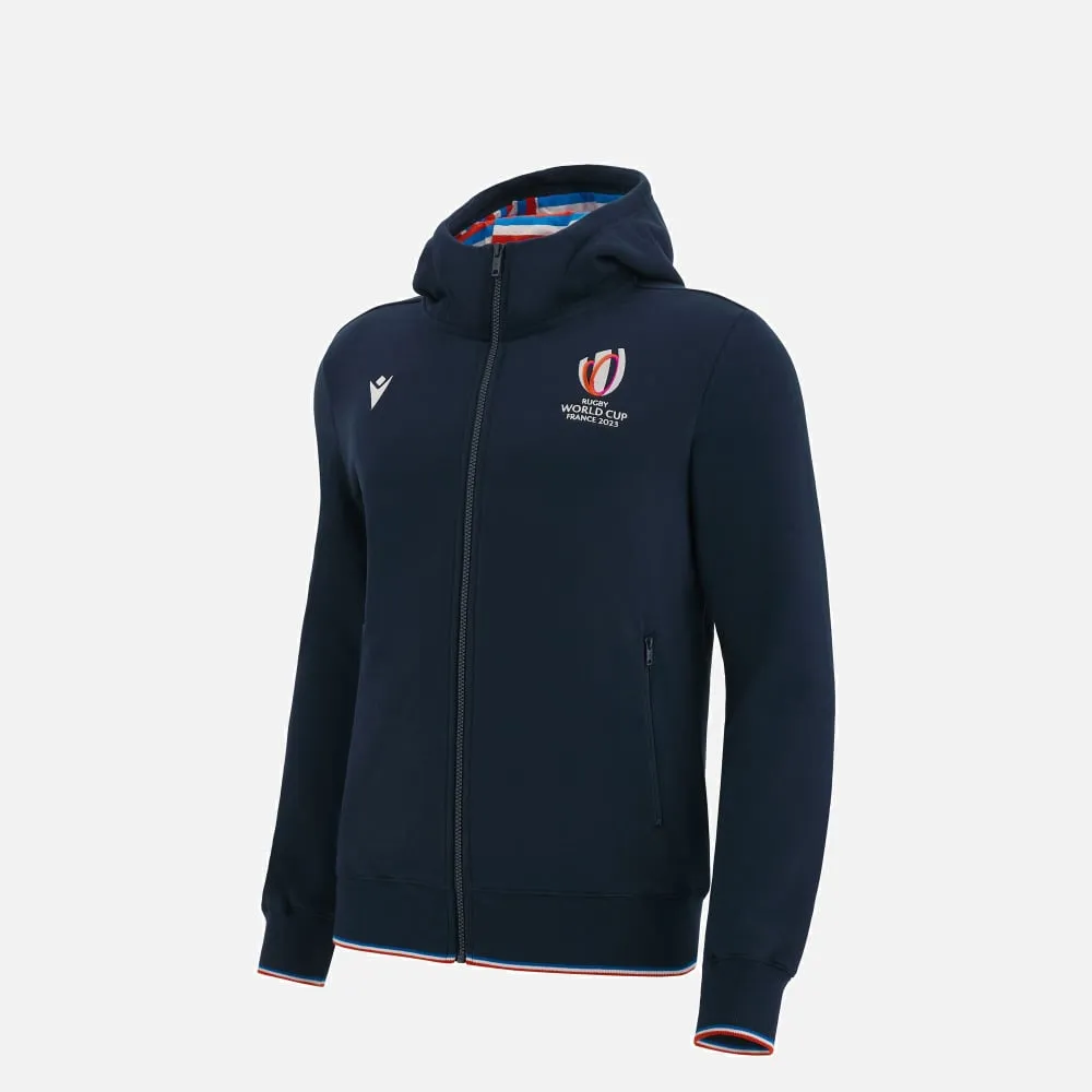 Rugby world cup 2023 junior full zip cotton hooded sweatshirt