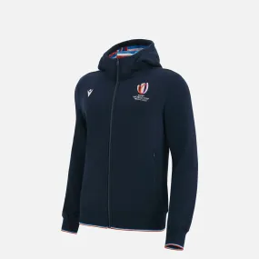 Rugby world cup 2023 junior full zip cotton hooded sweatshirt