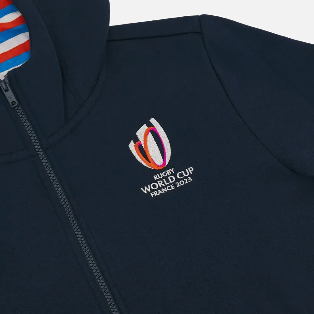 Rugby world cup 2023 junior full zip cotton hooded sweatshirt