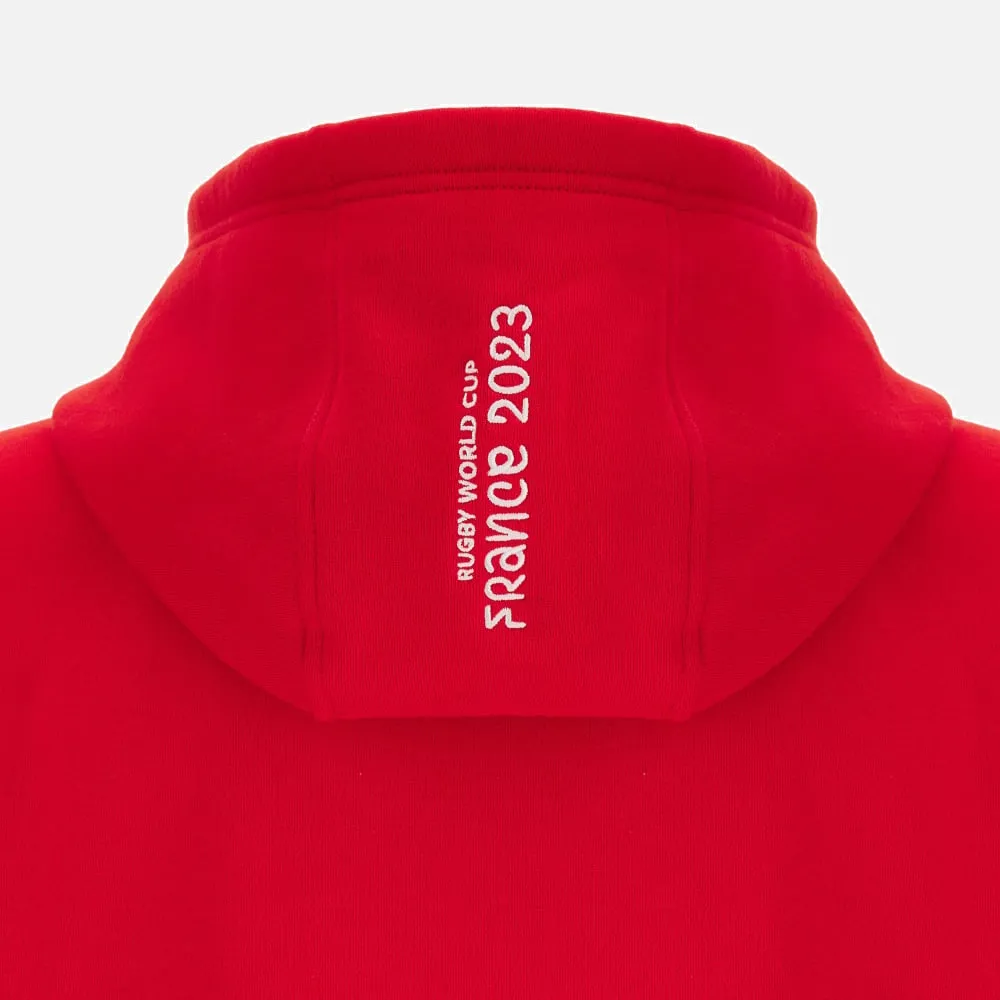 Rugby world cup 2023 welsh rugby junior full zip cotton hooded sweatshirt