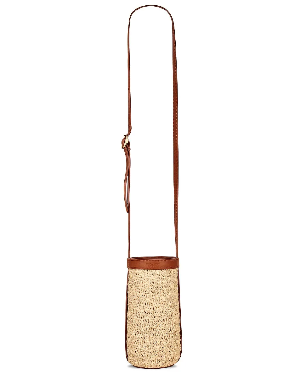 Saint Laurent Raffia Bottle Bag -        