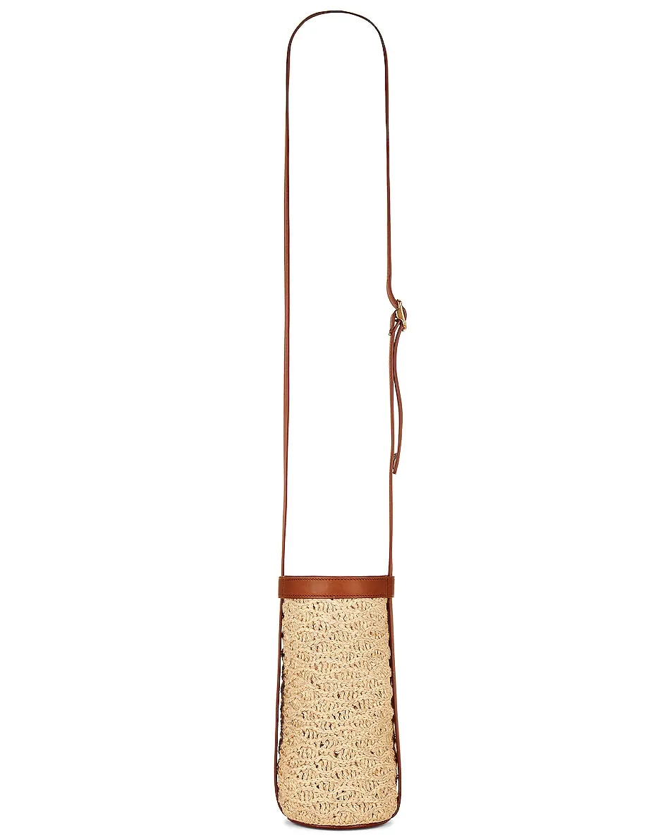 Saint Laurent Raffia Bottle Bag -        