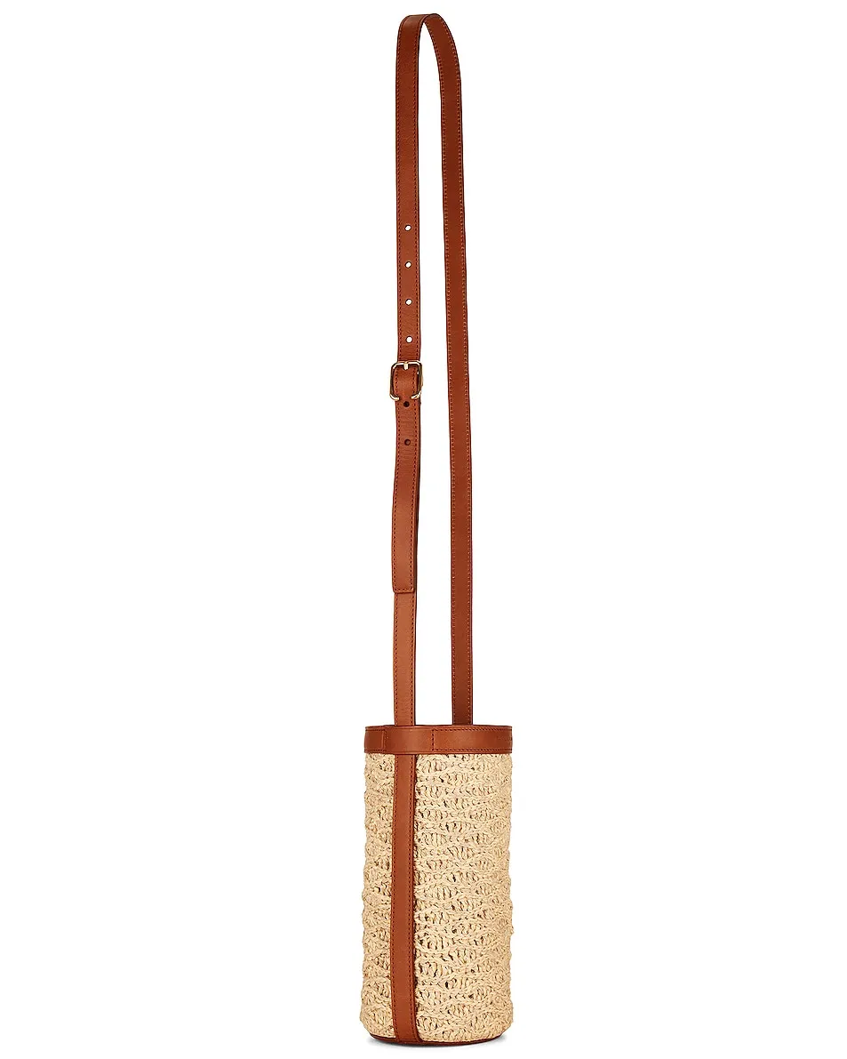 Saint Laurent Raffia Bottle Bag -        