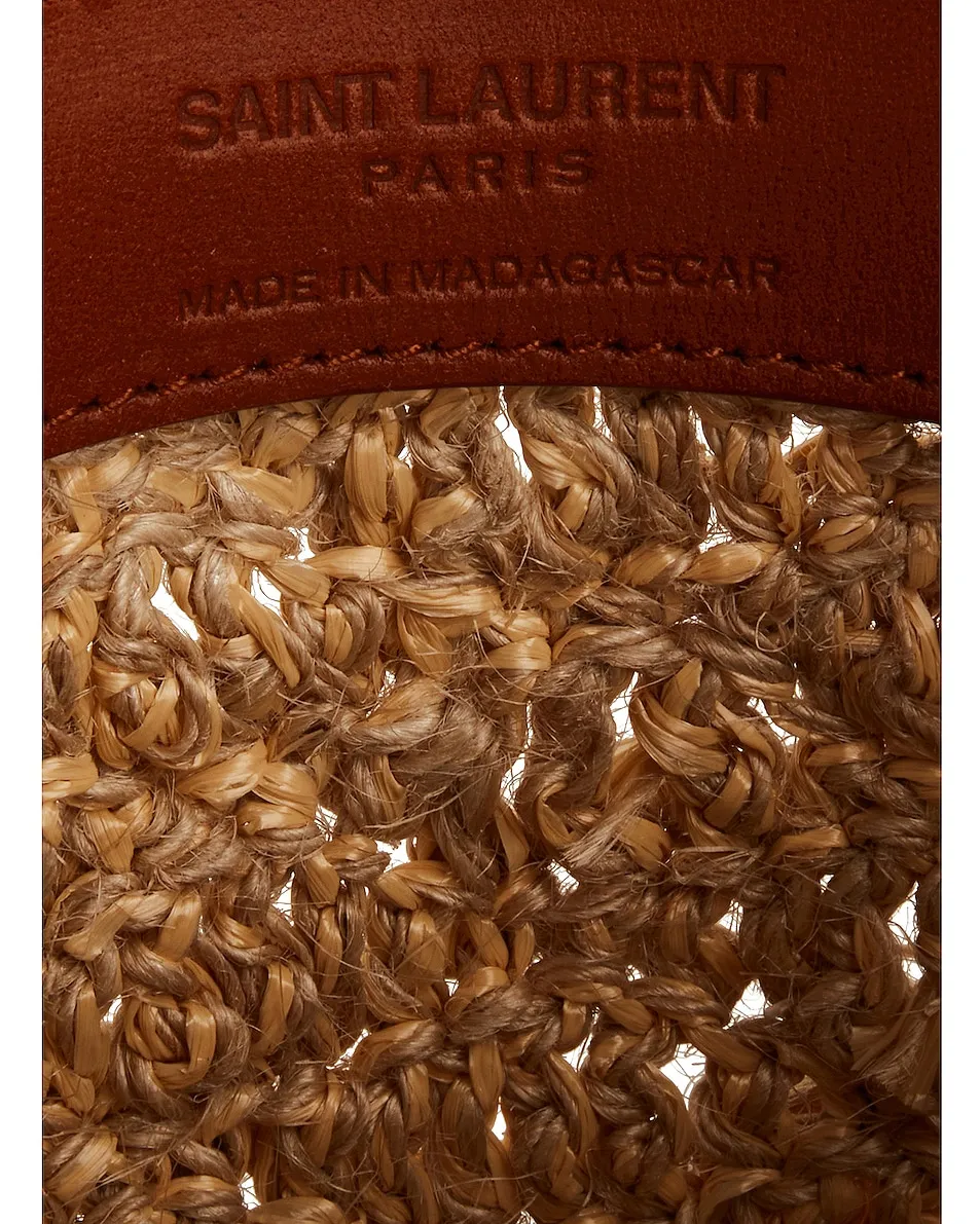 Saint Laurent Raffia Bottle Bag -        