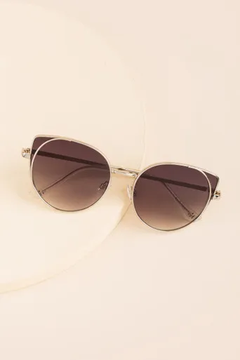 Savannah Metal Cateye Sunglasses