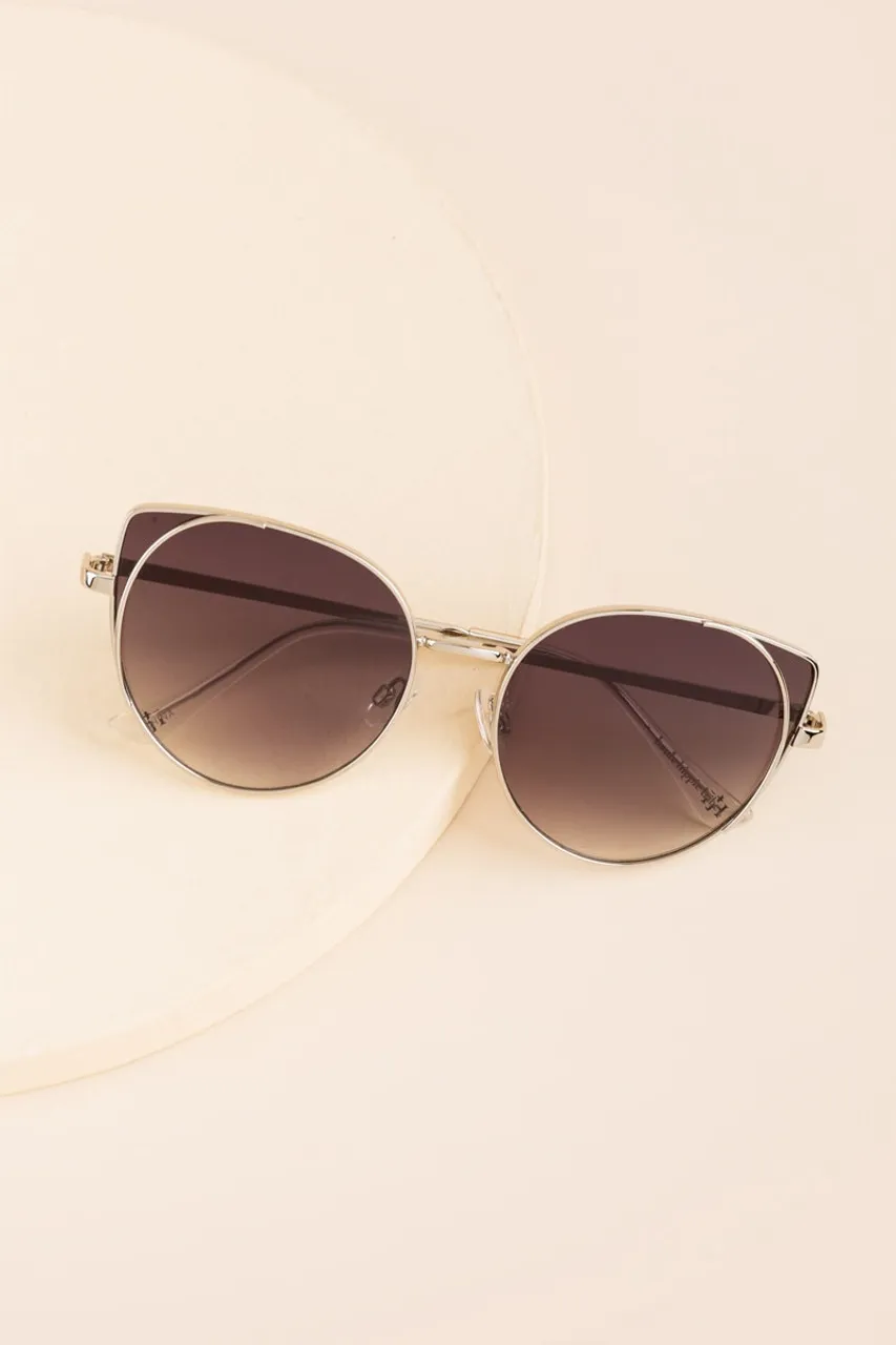 Savannah Metal Cateye Sunglasses